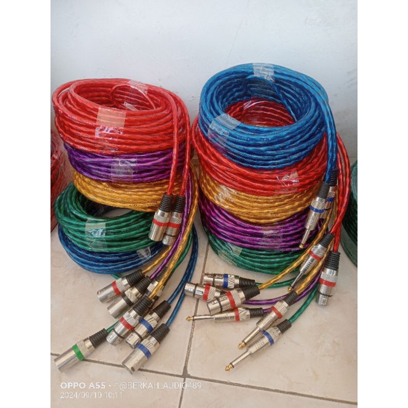 KABEL MIKROFON TEMBAGA MURNI KUALITAS TERBAIK.. SUDAH LENGKAP DENGAN JECK NYA