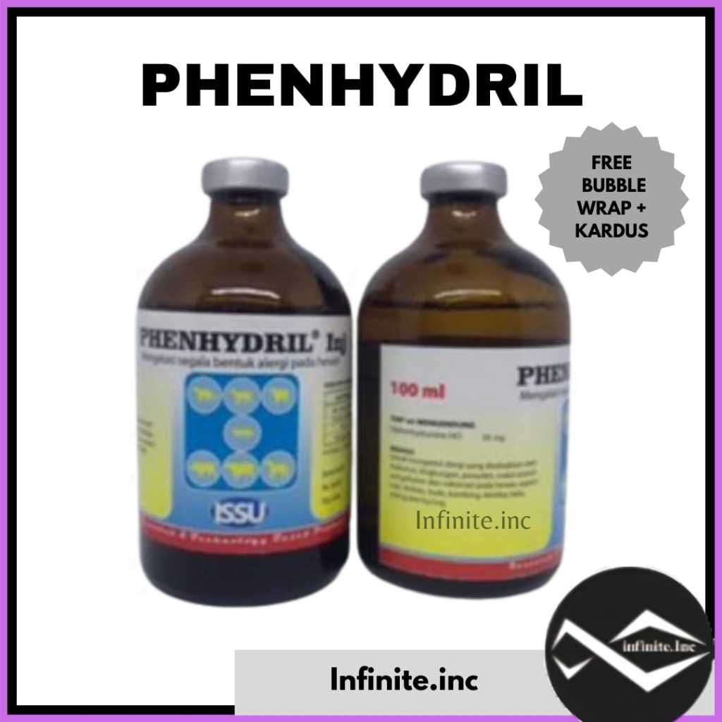 PHENHYDRYL INJ. 100 ML - SEPERTI VETADRYL PRODRYL