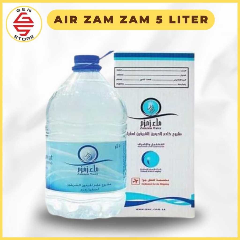 

Gen Store Air Zam zam 5L Asli Barcode Premium//Zamzam Asli 100%// Oleh-oleh haji dan umroh murah