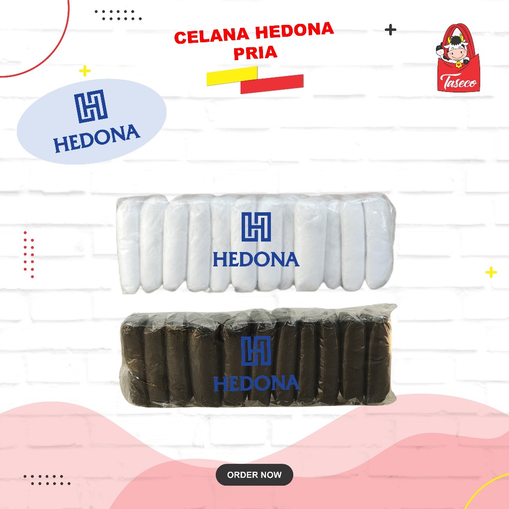 HEDONA [ISI 12 PCS]  Celana Dalam Sekali Pakai | Celana Traveling | Celana Dalam Kertas Man Disposab