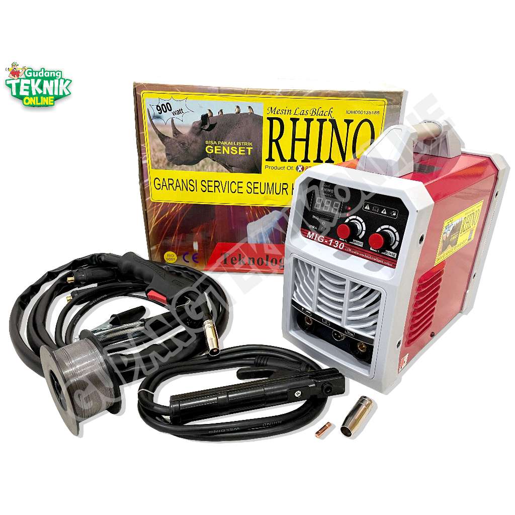Mesin Las RHINO MIG 130 GENERAL  / Travo Las Inverter 130A - Trafo Mesin Las Listrik MIG 130 RHINO G
