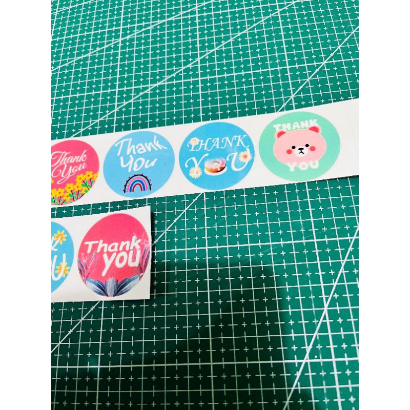 

CETAK STIKER LABEL THANKYOU 1PACK/10PCS ANTI AIR-READY