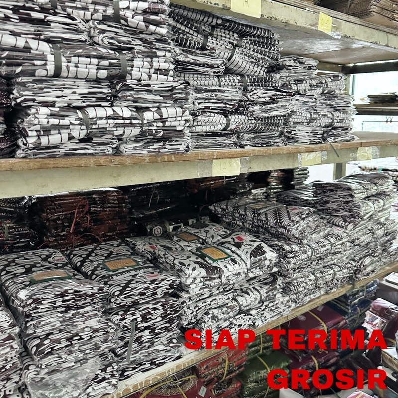 Premium Kain Batik Idola Putih Jarik Samping Sewek Sarung Wanita Pria Dewasa Motif Tenun Murah New