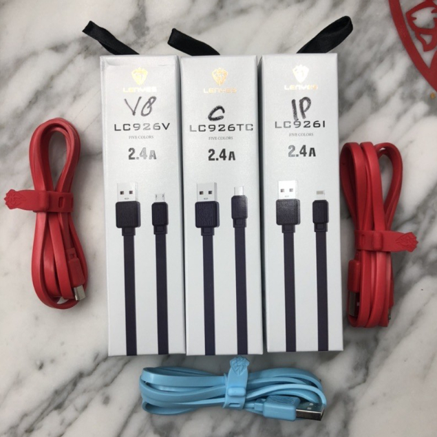 Kabel Data LC 926 Cable Data Lenyes LC926i iPhone - LC926v Micro - LC926c Type C Fast Charging