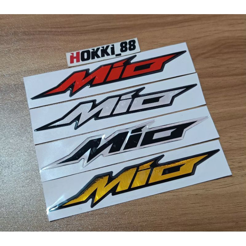 Emblem Mio timbul lentur motor Yamaha mio