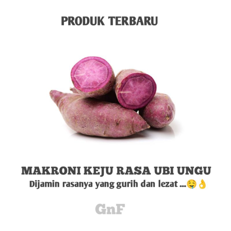 

Sepesial varian makroni keju rasa ubi ungu kemasan 1kg