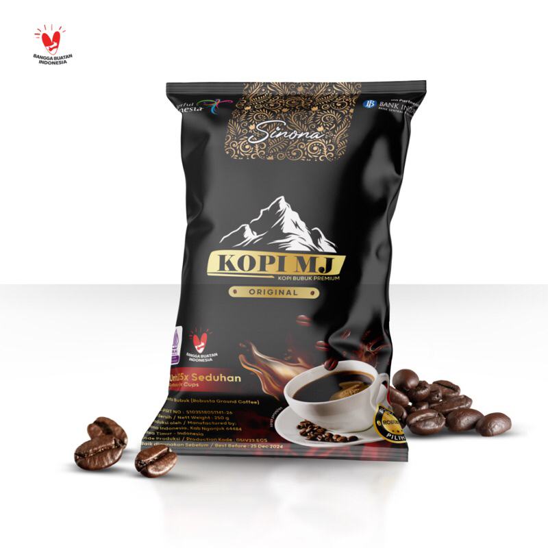 

Sinona Kopi MJ 200g - Robusta Ijen bubuk halus