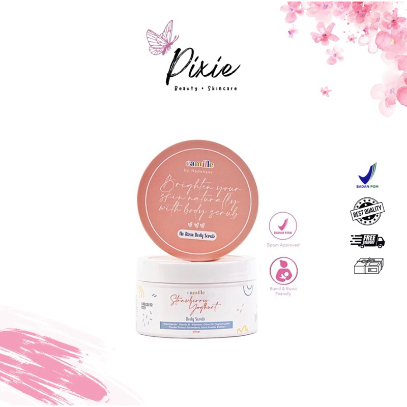 Camille Body Scrub Strawberry Yoghurt 250gr