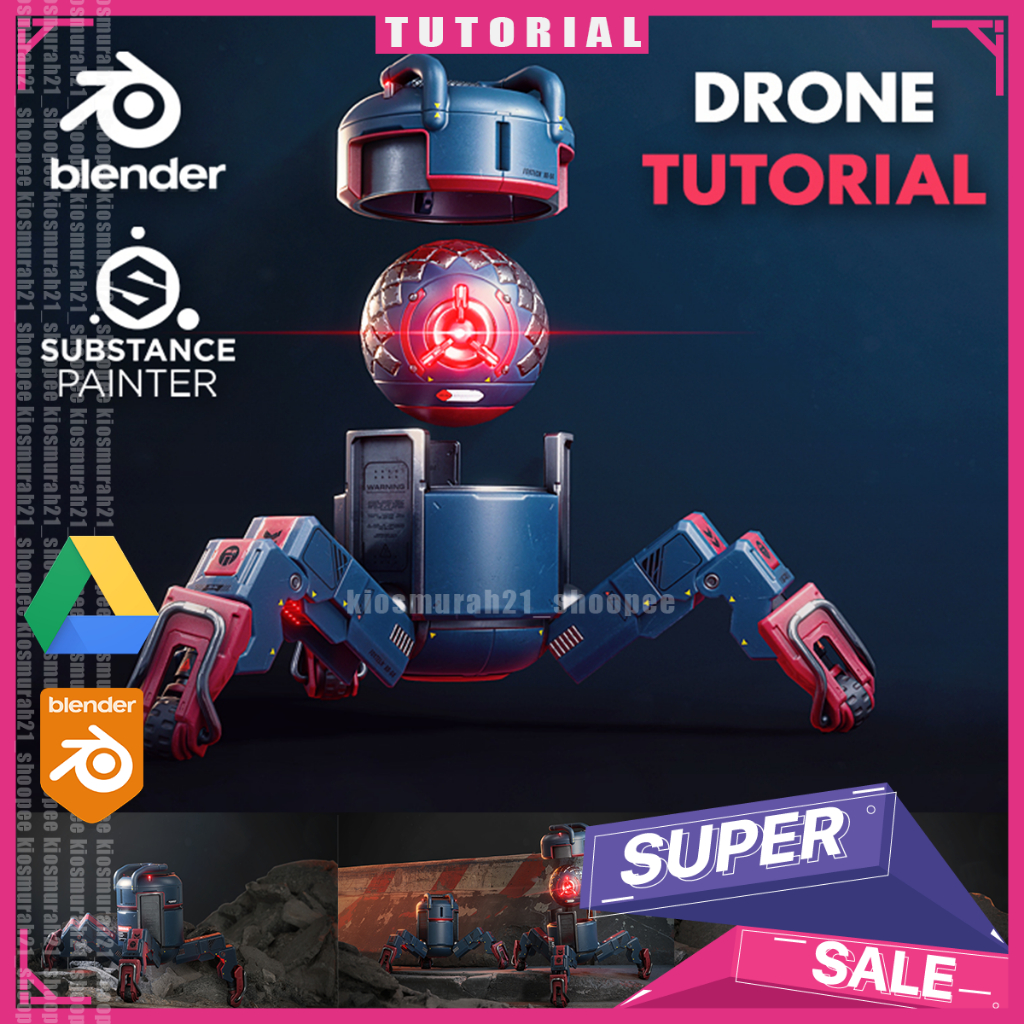 Blender Drone Tutorial – Complete Edition Blender 3D Tutorial