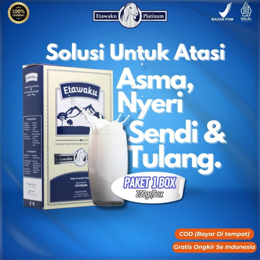 

Etawaku Platinum - Susu Kambing Etawa Murni Original 1 Box