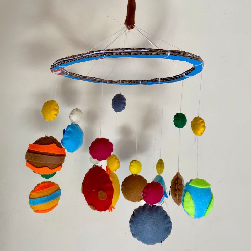 Media Edukasi Planet/Tata Surya dari Kain Flanel/Hiasan gantung