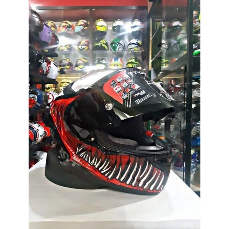 Helm KYT TT Course Marvel Venom / TTC Venom / Produk Original KYT