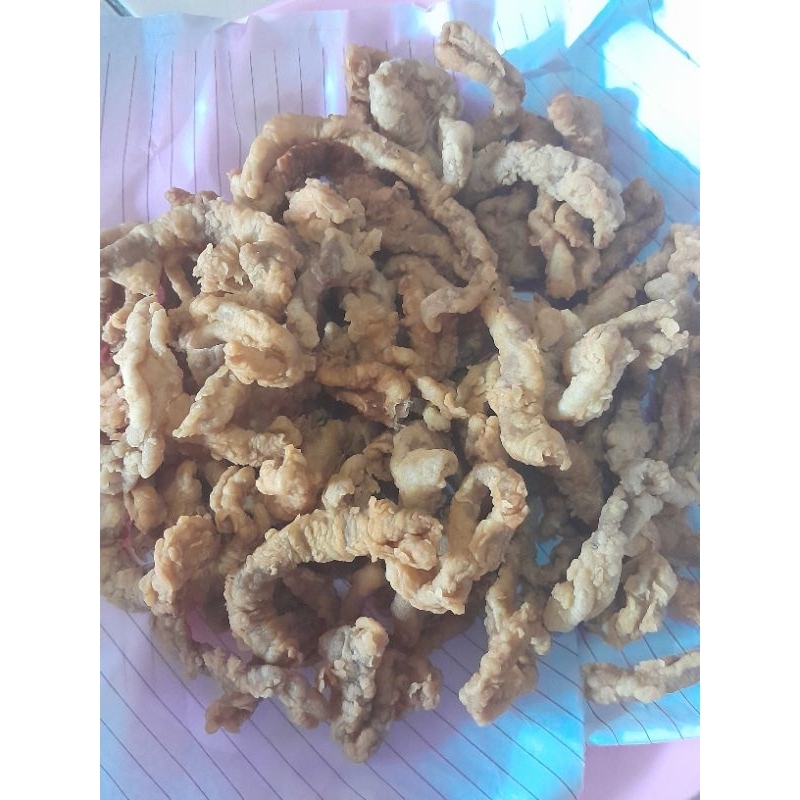 

Snack cemilan usus crispy orginal pedas daun jeruk kripik