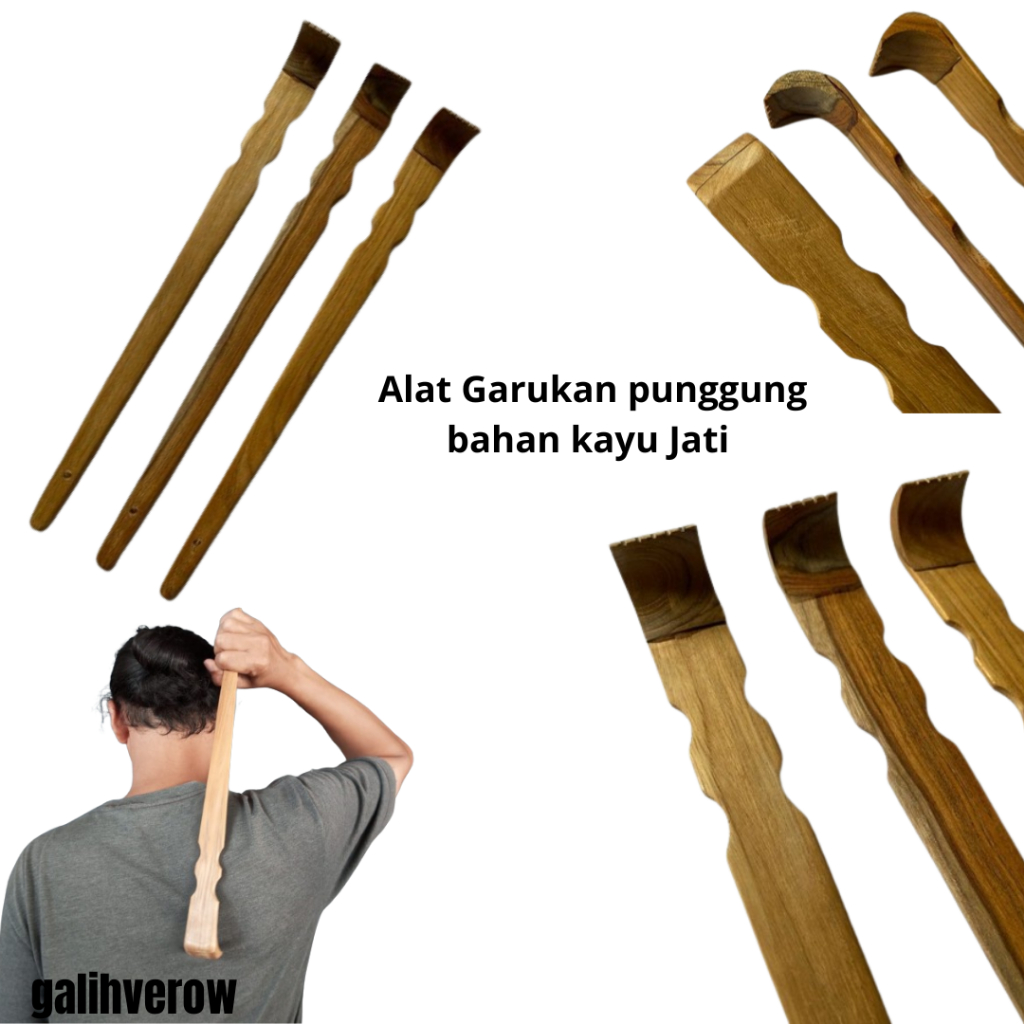 Alat Garukan Punggung / Garuk kayu / Penggaruk punggung / Alat Penggaruk Kayu / Garukan Punggung Bah