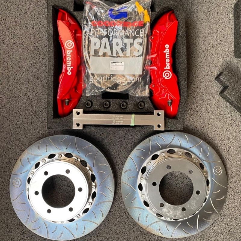 BIG Brake BBK BREMBO CTSV 6 Pot Fortuner & Pajero - RED