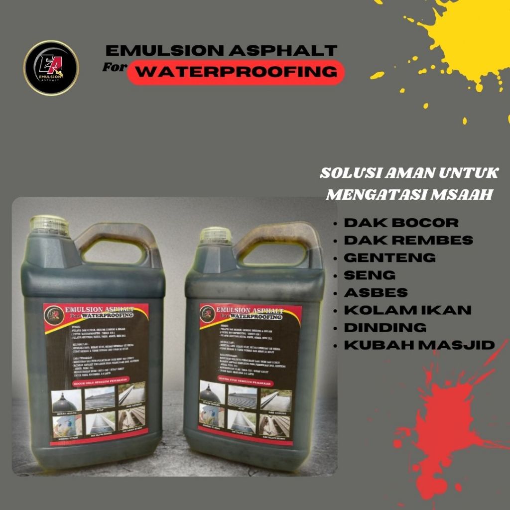 aspal cair 5 kg Emulsion waterproofing anti bocor