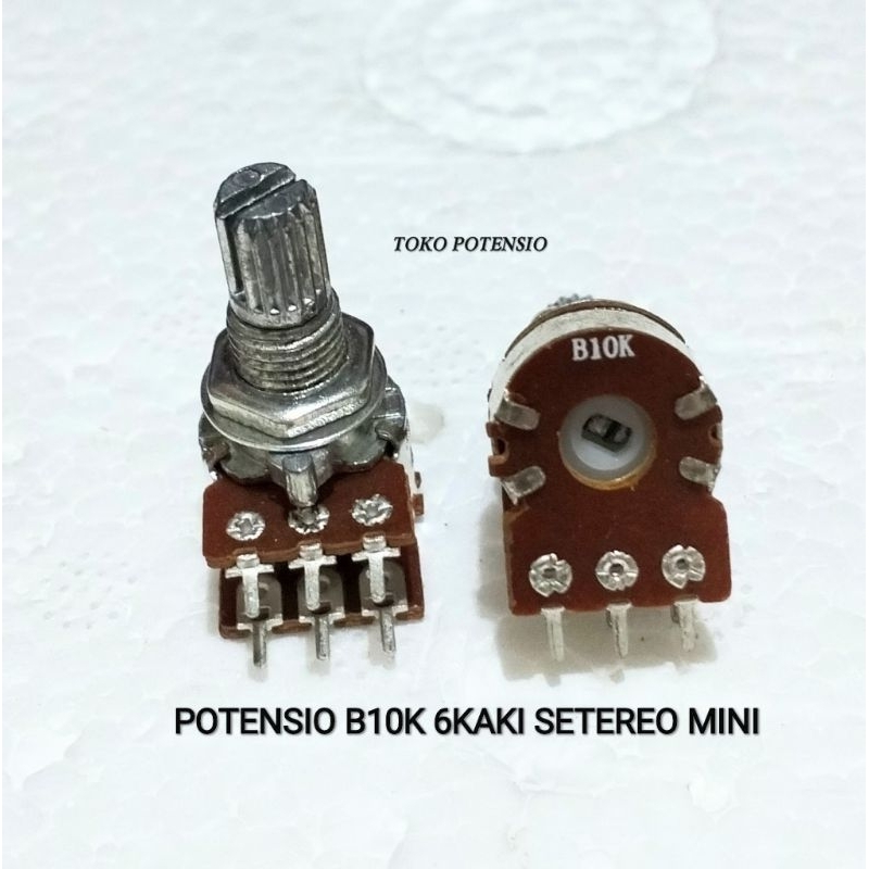 POTENSIO MINI B10K SETEREO 6KAKI