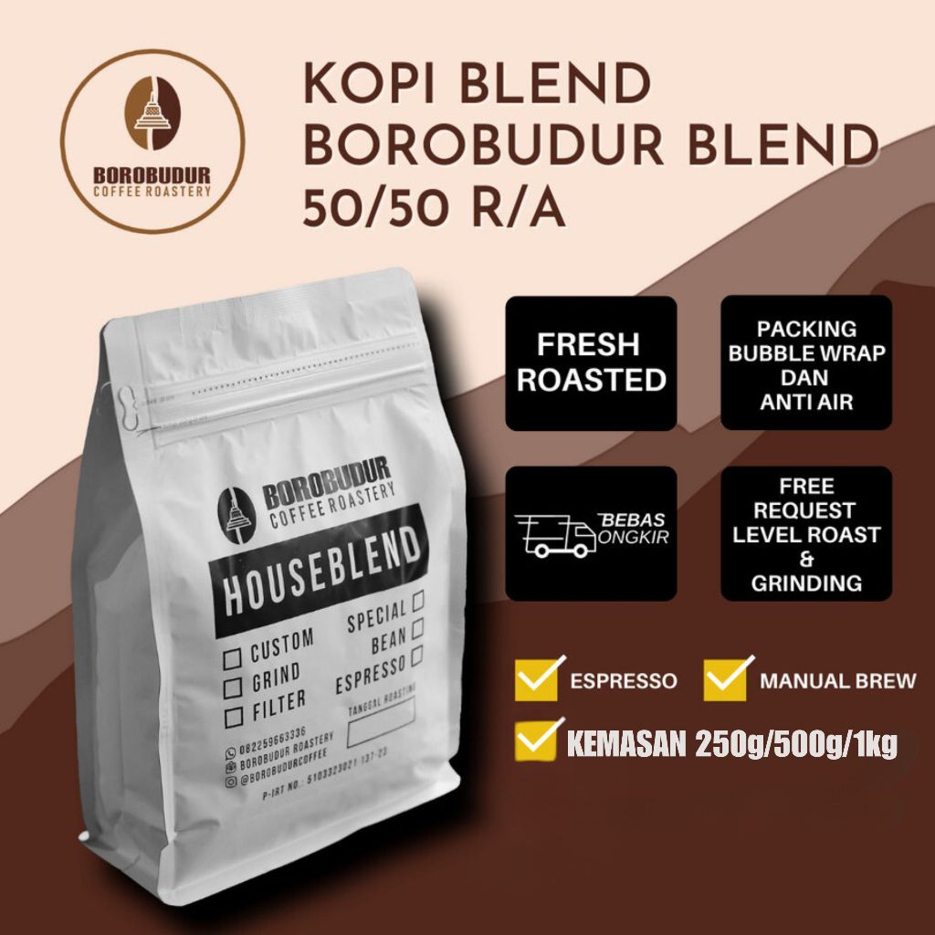 

HOUSE BLEND TEMANGGUNG 50/50 - 500 GRAM, BUBUK