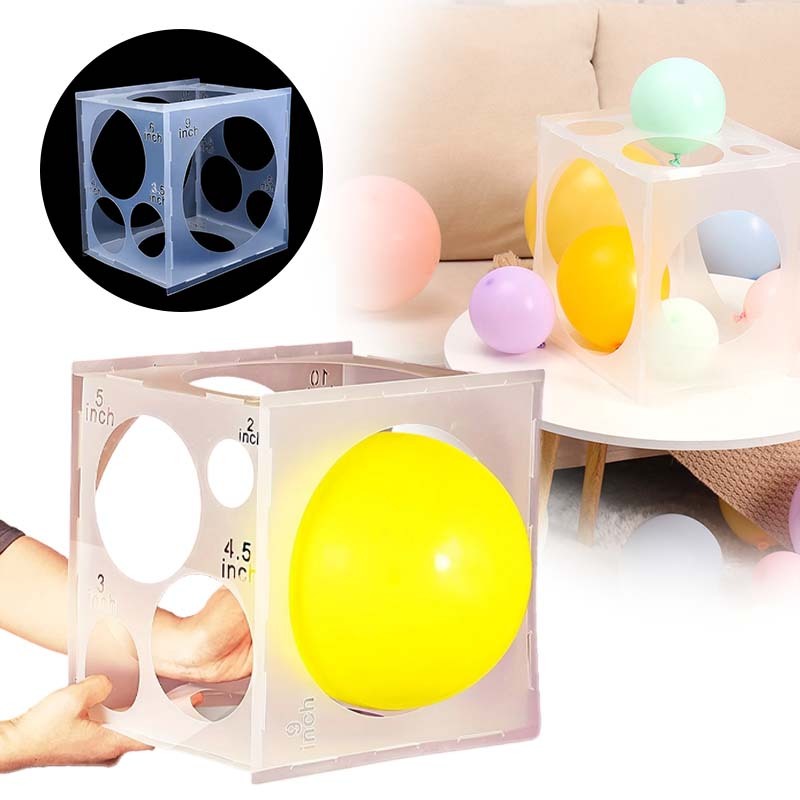 Alat Pengukur Balon Balloon Sizer 11 Lubang Kotak Sizer Balon Garland Lubang Balon Sizer