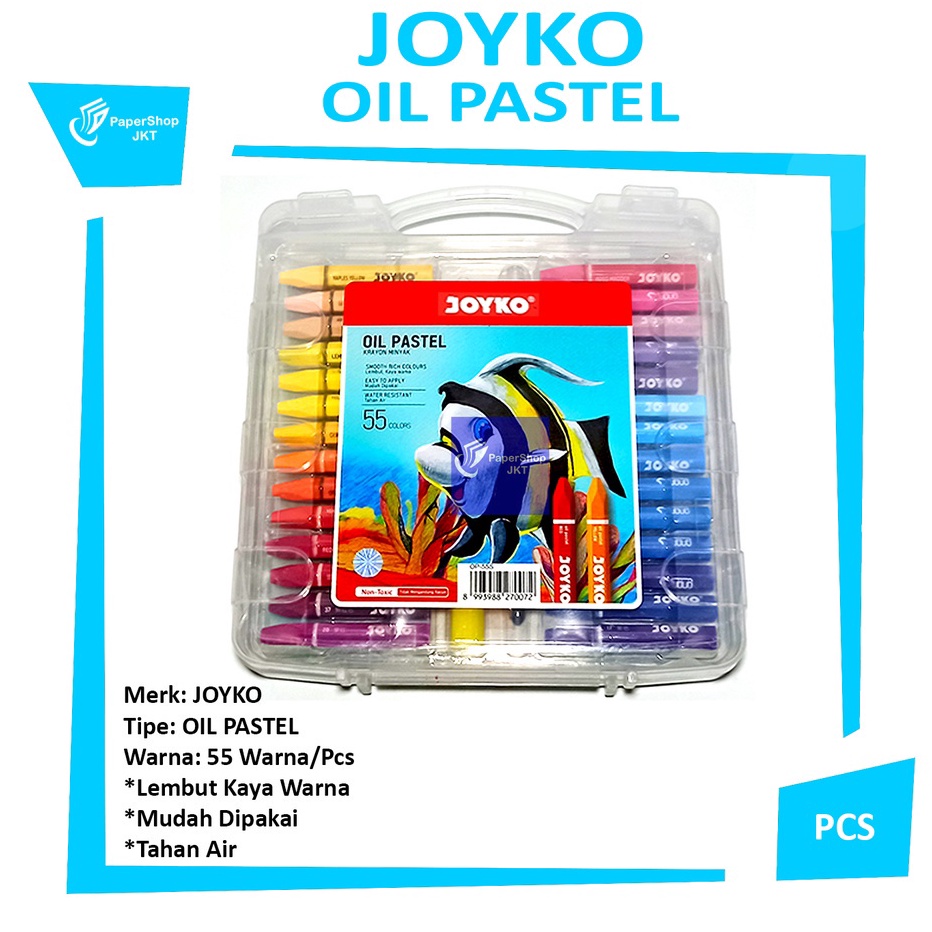 

BURUAN SERBU Krayon Minyak 55 Warna Crayon 55 Colors Oil Pastels Set