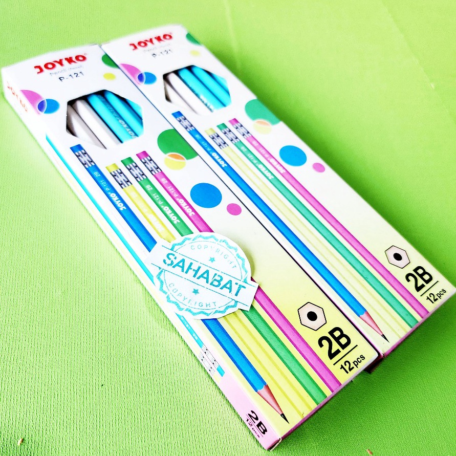 

ORIGINAL PENSIL 2B PENGHAPUS P121 1 PACK ISI 12 PCS UNTUK KOMPUTER WARNA PASTEL