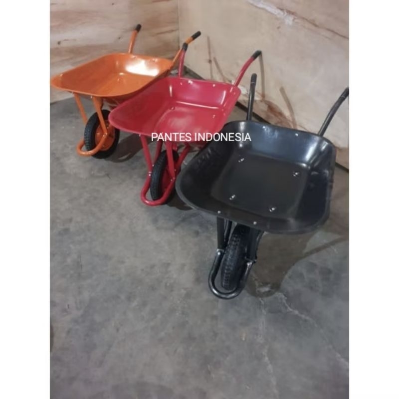 NEW PANTES INDONESIA Gerobak VALOR BAN HIDUP / Gerobak Besi / Gerobak Sorong / Gerobak Pasir