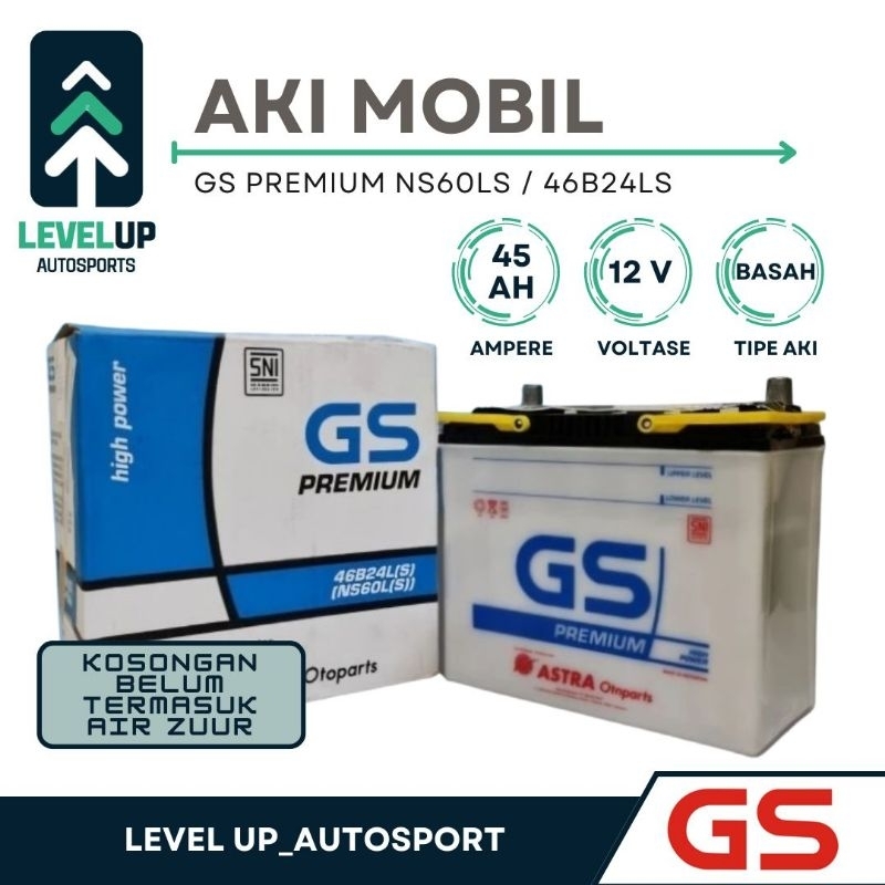 Aki GS Premium NS60LS 12V 45Ah