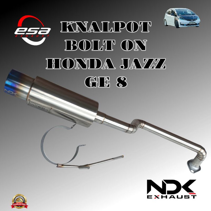 KNALPOT MOBIL RACING NDK EXHAUST BOLT ON HONDA JAZZ GE 8 KNALPOT BOLTON JAZZ GE8