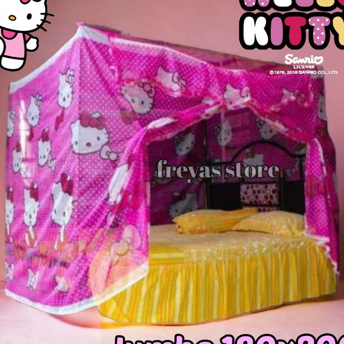 Bonuskan KELAMBU MOTIF HELLO KITTY JUMBO 18x2