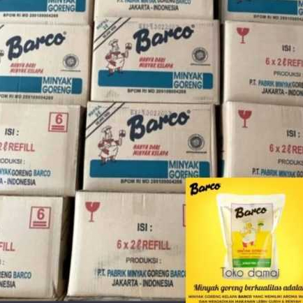 

1 dus minyak goreng barco 2 liter