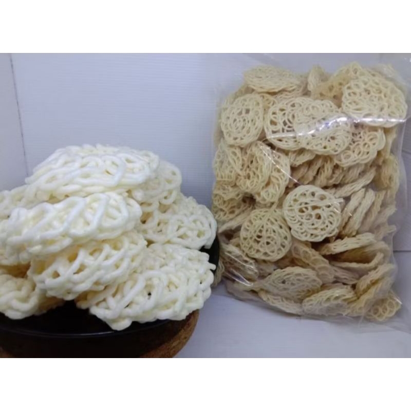 

krupuk Putih Rasa Bawang Panjang