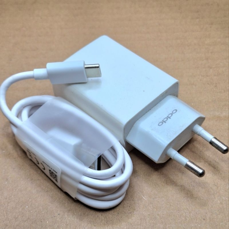 Charger Oppo ORI Cabutan Bawaan Dari Bekas Oppo A18/A9/A5/A16 DIl 2A 10Wat Type C