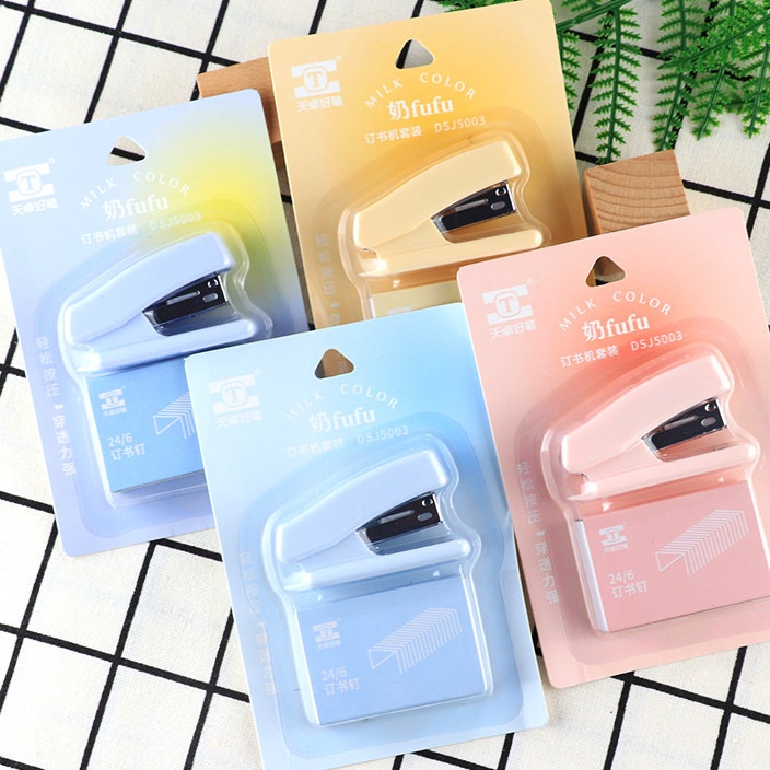 

TERBAIK KENSHO Stapler Set Staples Milk Pastel Colour Aesthetic Hekter Lucu