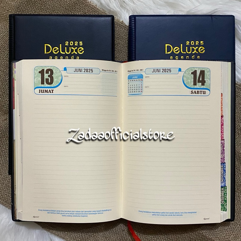 

BUKU AGENDA DELUXE 2025 KERTAS KREM DAN PUTIH - AGENDA KERJA 2025/ NOTEBOOK 2025