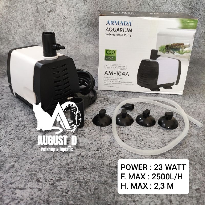 Armada AM-104A Pompa Celup Kolam Aquarium 2500L/H Armada AM104A