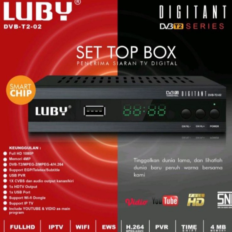 Paling Ekonomis  STB Luby set top box tv digital Luby 2