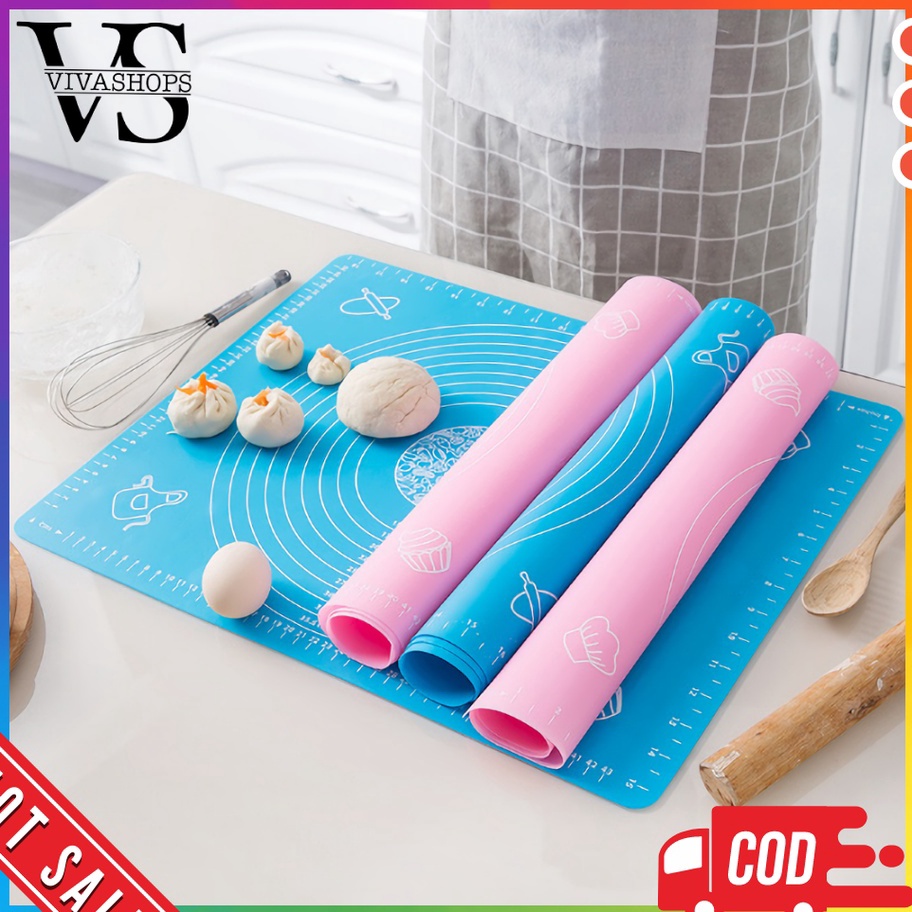 READY STOK Alas Adonan Kue Silikon  Alas Bahan Adonan Kue  Alas Baking Pastry Adonan Kue Bahan Silik