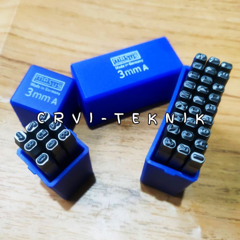 Masus Angka Ketok 3 Mm huruf Dan Angka Made In Germany Original Masus Alat Ketok Huruf Angka