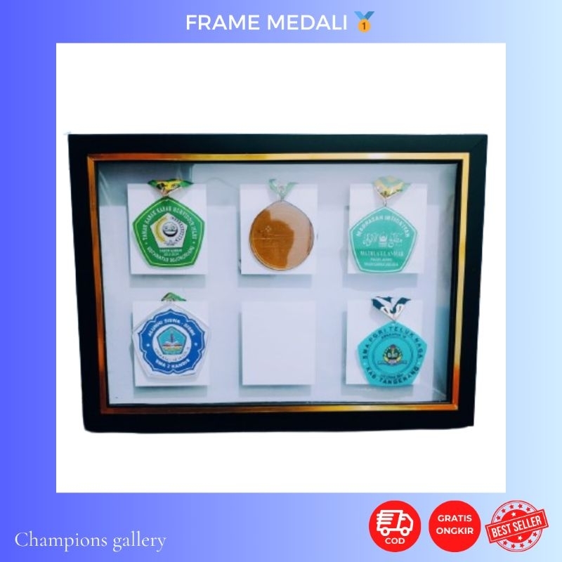 FRAME MEDALI/BINGKAI MEDALI WISUDA KAPASITAS 6 MEDALI