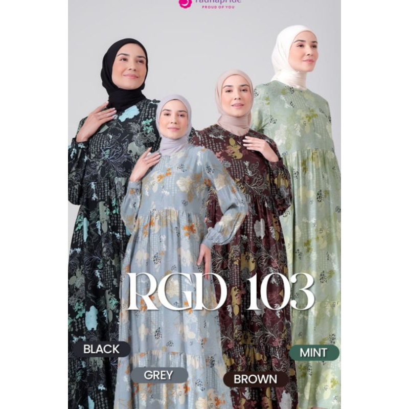 Baju Gamis RAUNAPRIDE RGD 103 # GAMIS ORI Raunapride RGD 103