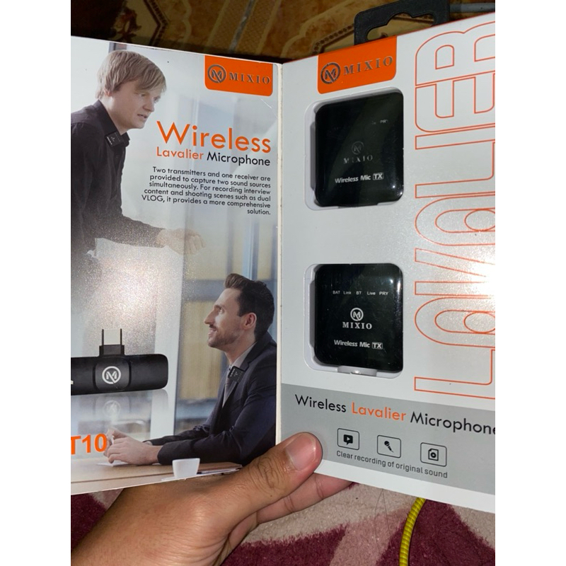 mic wireless mixio T10 termurah (second) bekas. Support dengan android usb type c