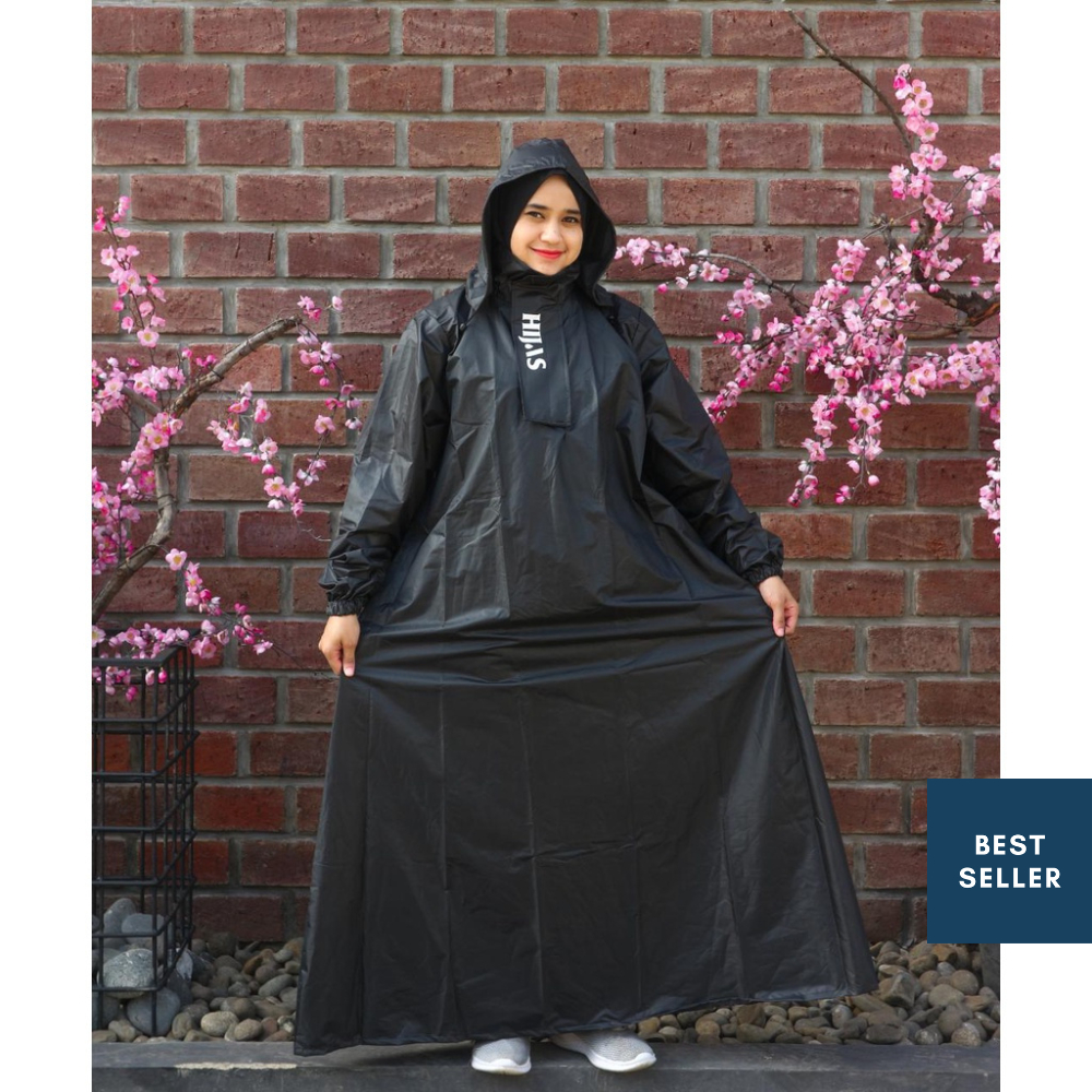 Jas Hujan Wanita Gamis Ponco Syar i Hijas Hijaz / Jas Hujan / Jas Hujan Wanita / Jas Hujan Ponco