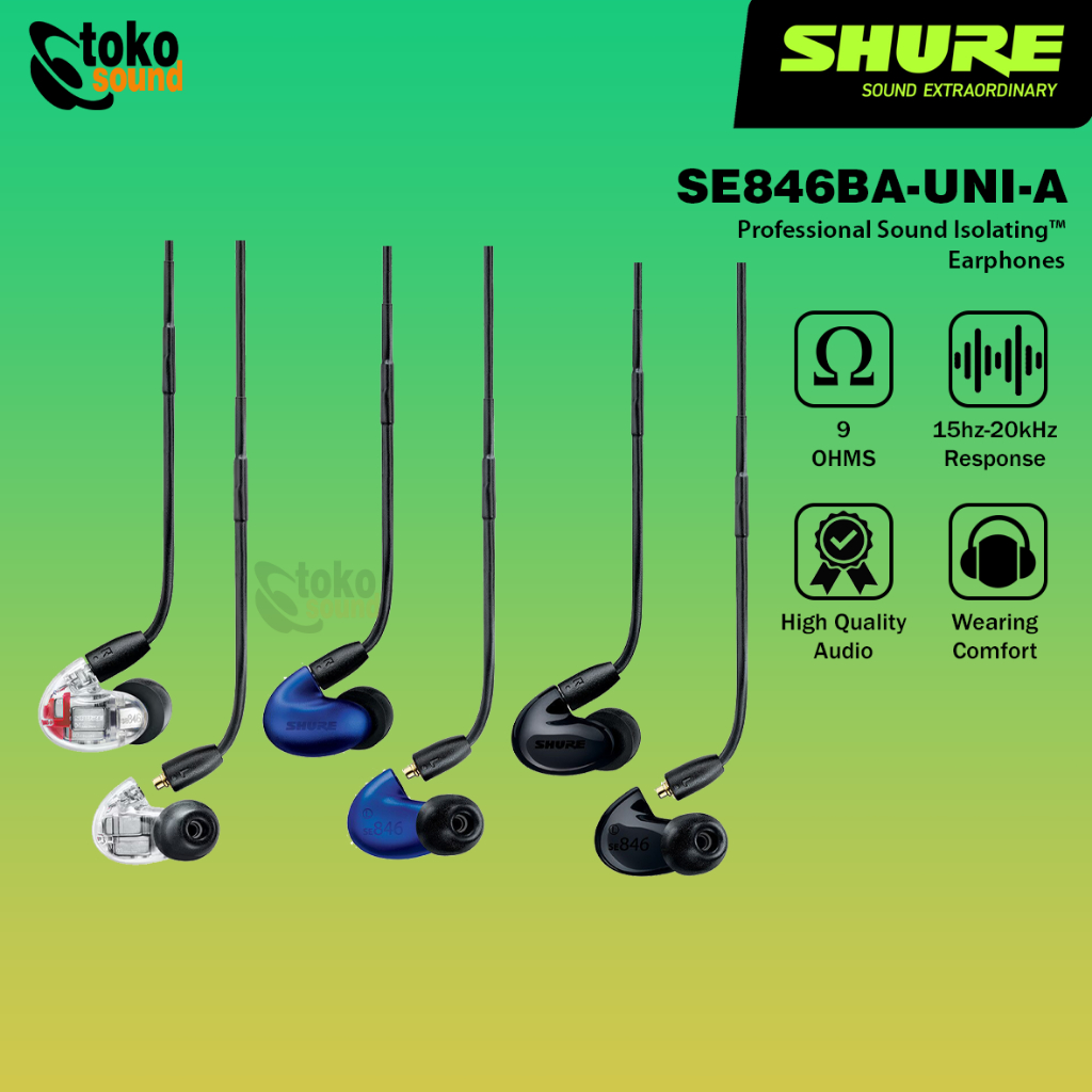 Shure SE846BA SE846 BA - Professional Sound Isolating Earphones