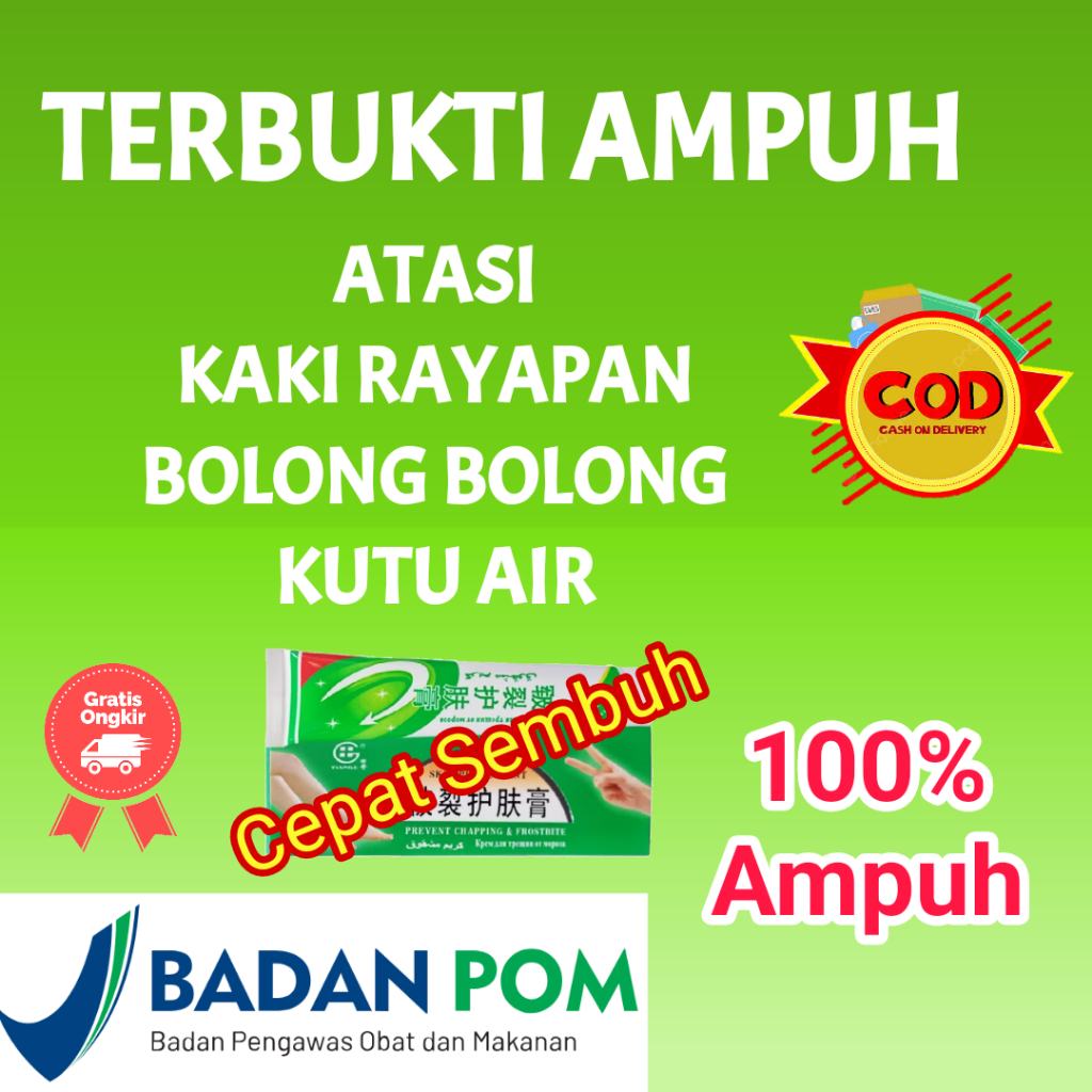 [ORIGINAL] Salep Kaki Rayapan Obat Telapak Kaki Bau Bolong Bolong Penghilang Kutu Air Cream Kaki Pec