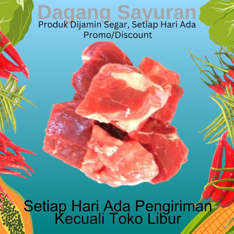 

DAGING TETELAN SUPER/DAGING SAPI SEGAR 250 GRAM