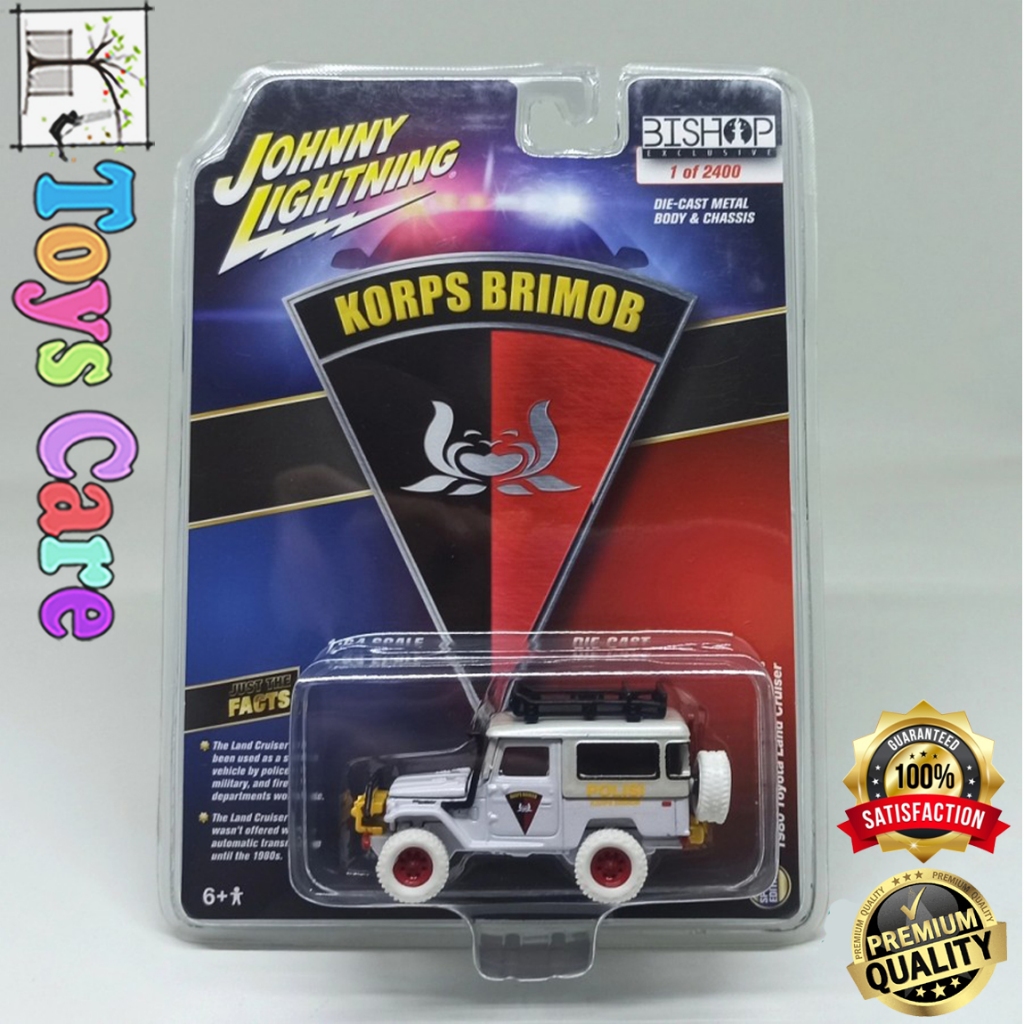 Johnny White Lightning 1980 Toyota Land Cruiser Korps Brimob TLC Jeep Off Road Rare Item