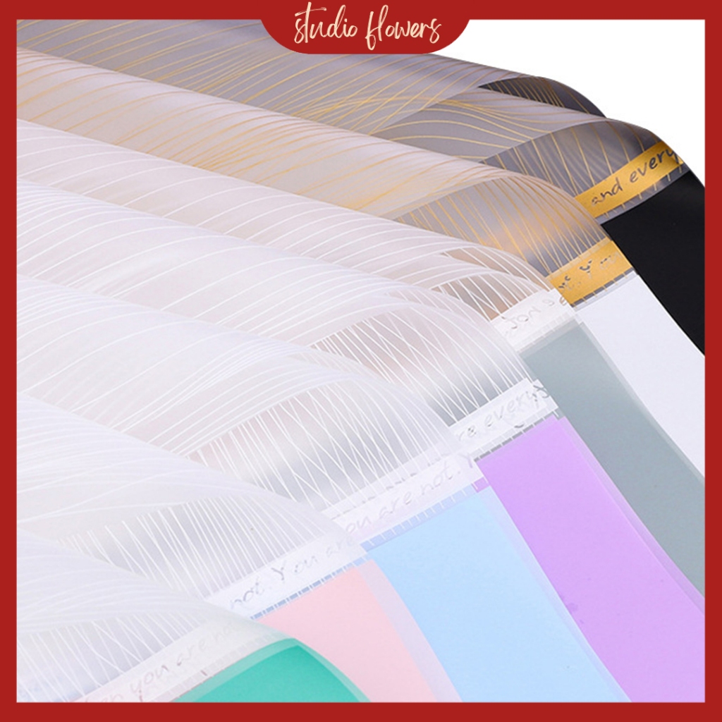 

(20 LEMBAR) Kertas Buket Bunga Transparan Twotone Flower Wrapping Paper Cellophane KB6066