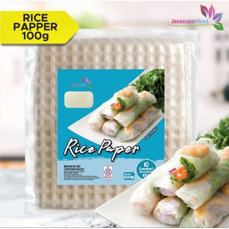 

Rice Paper Bentuk Kotak 100gr (10 Lembar)