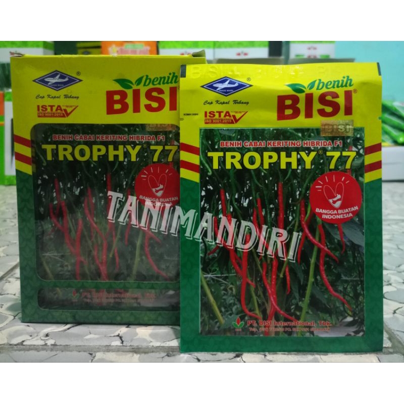 Benih Cabe Merah Keriting Trophy 77 isi 10 gram