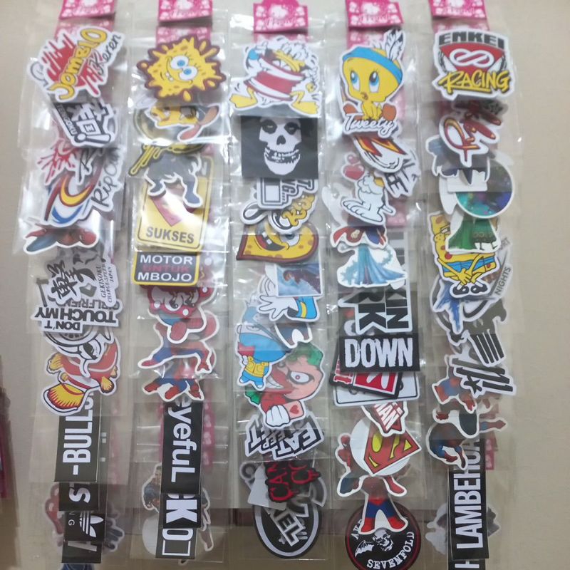 

Stiker Kombinasi isi 75 bisa buat Dijual lagi paket usaha